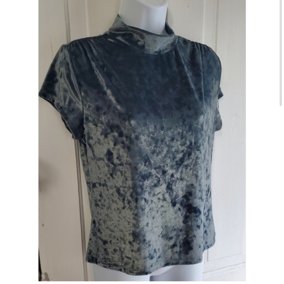 A New Day Velvet Mock Turtleneck
Short Sleeve Velour Teal Top - Picture 3 of 8